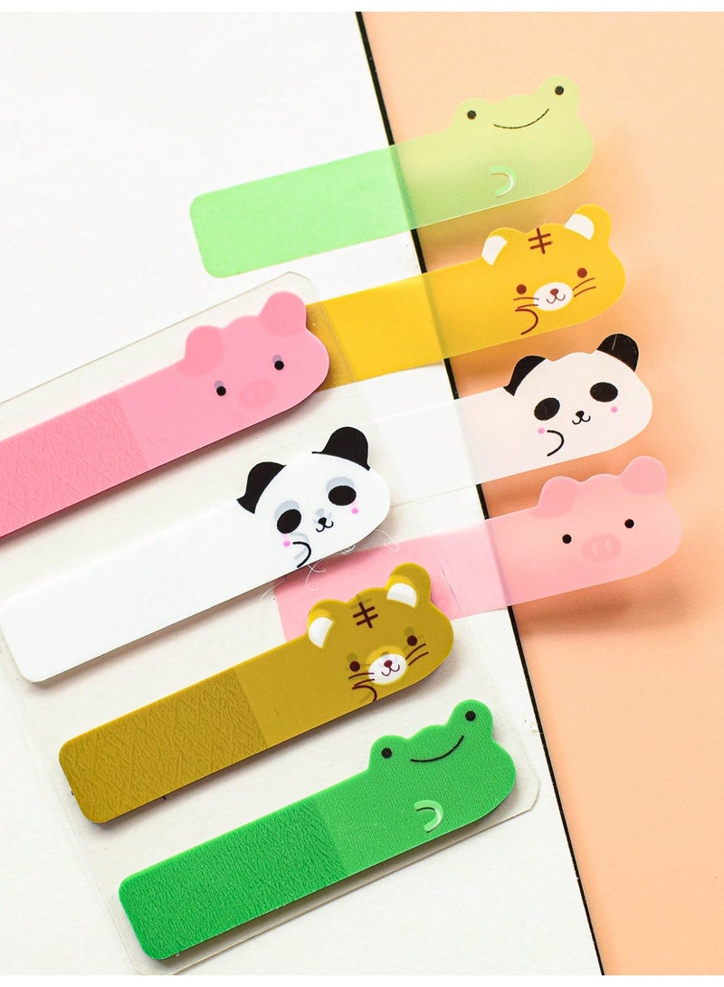 كاكو ١٦٠ قطعة من الملاحظات اللاصقة على شكل حيوانات، ملاحظات لاصقة أنيقة على الطراز الأوروبي برسومات حيوانات أليفة لطيفة برؤوس كرتونية، بنمط واحد، مناسبة للطلاب، وفهرسة المكاتب، وقابلة لإعادة الاستخدام (عدد غير محدود من المرات) بنفس النمط - Image 1